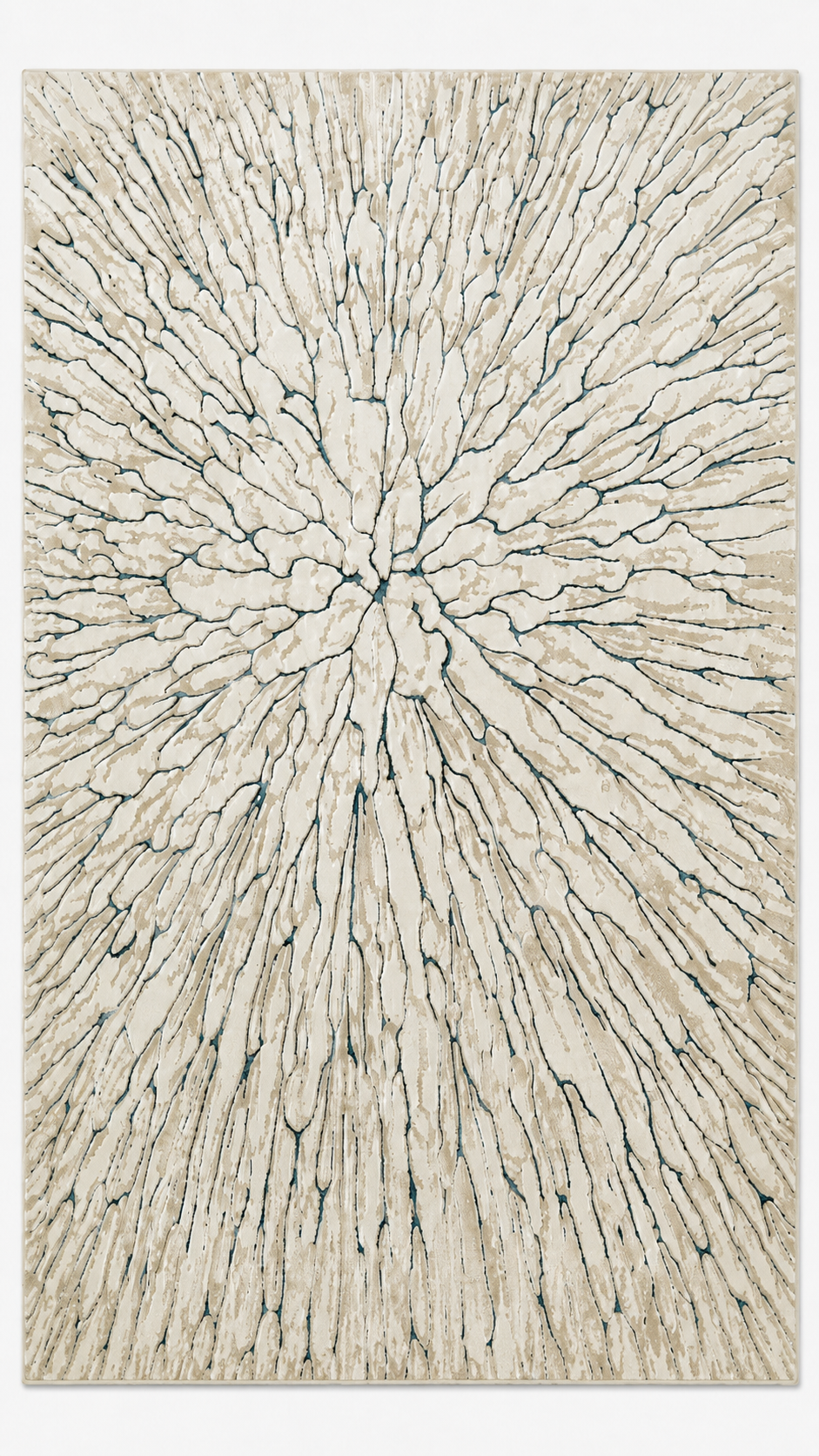 LUXURY 550A BEIGE AZUL | ALFOMBRA