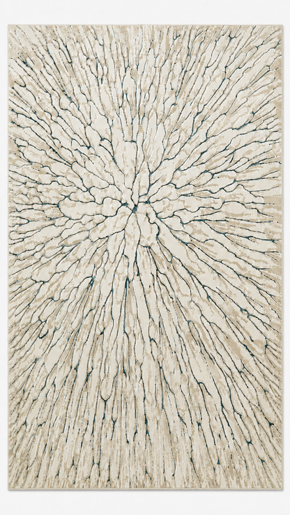 LUXURY 550A BEIGE AZUL | ALFOMBRA