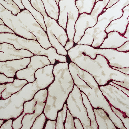 LUXURY 550A BEIGE ROJO | ALFOMBRA