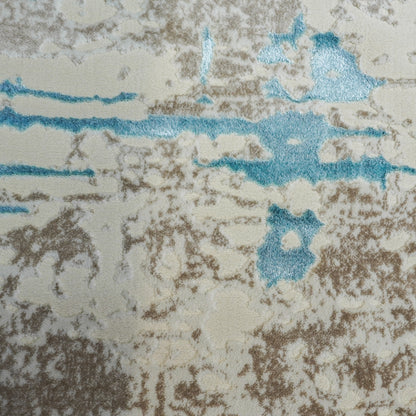 LUXURY 695A BEIGE AZUL | ALFOMBRA