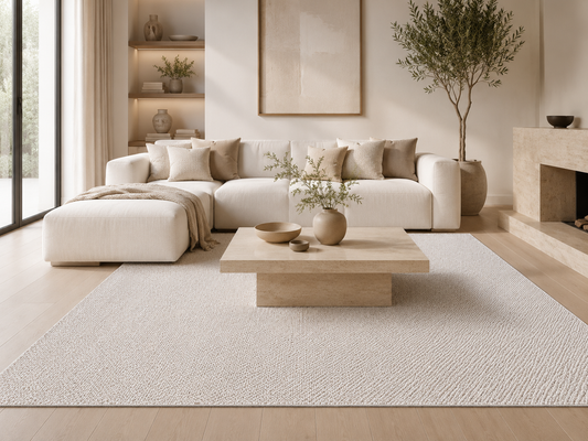BRIZA 316 BEIGE. BLANCO BEIGE / ALFOMBRA