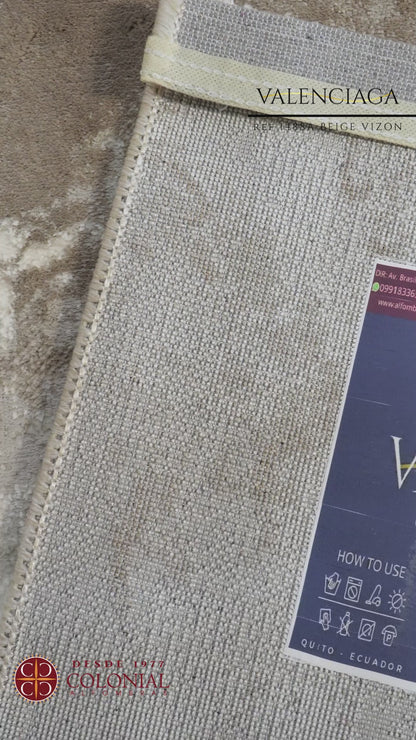 VALENCIAGA 1488 A. BEIGE VIZON / ALFOMBRA